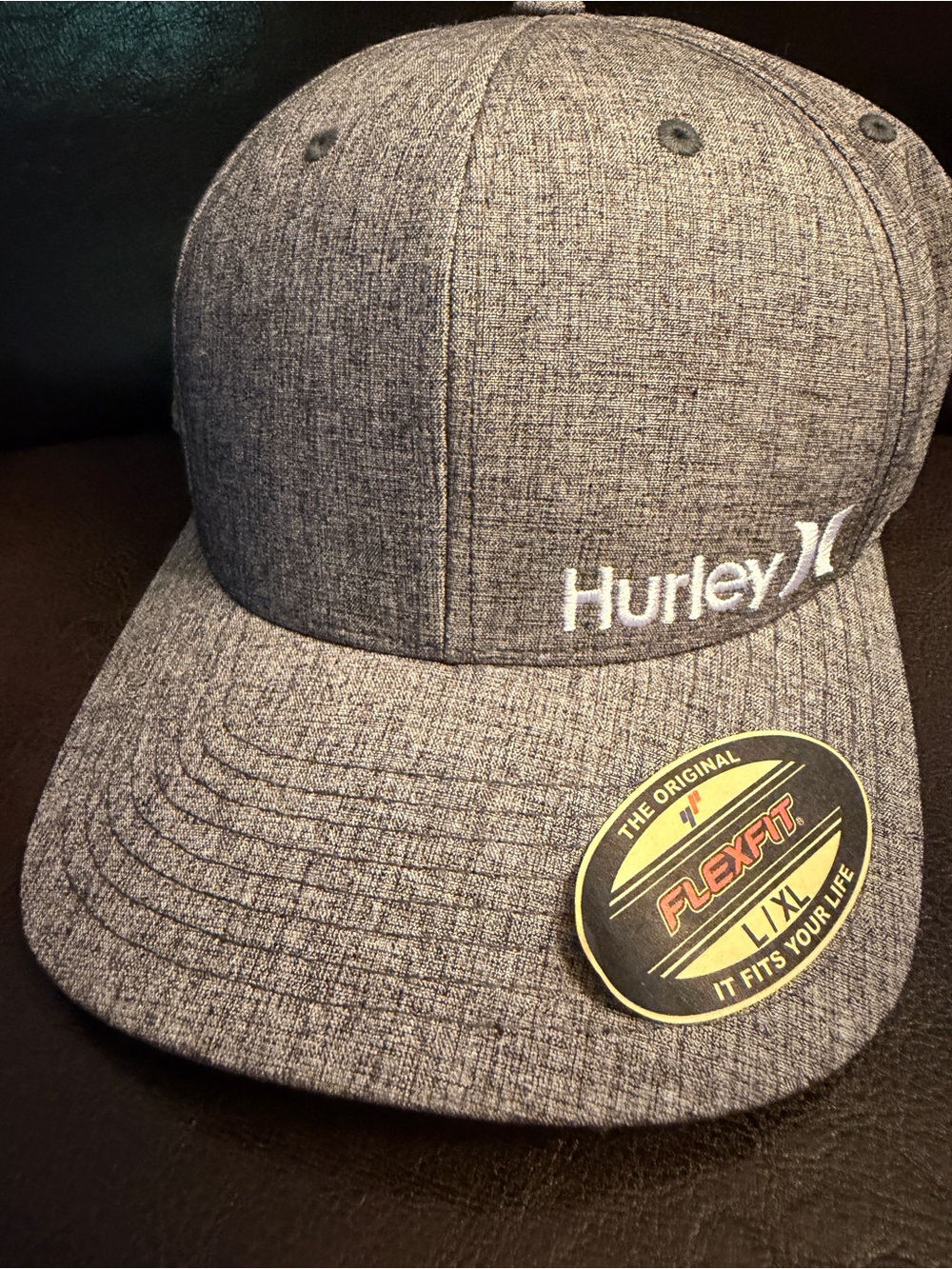 Hurley Gray Flexfit Heathered Large XLarge